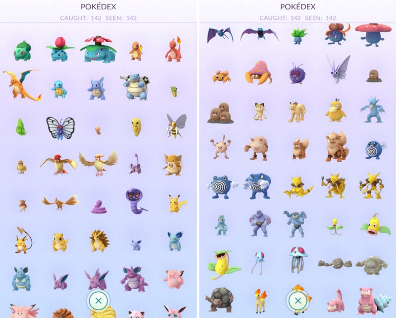 ポケモンGO　図鑑コンプ