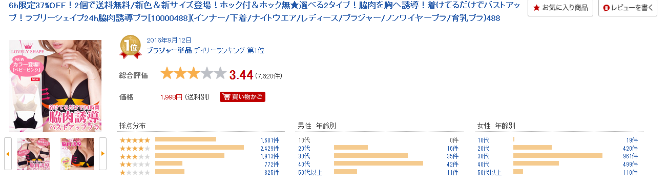 ラブリーシェイプ24h脇肉誘導ブラ